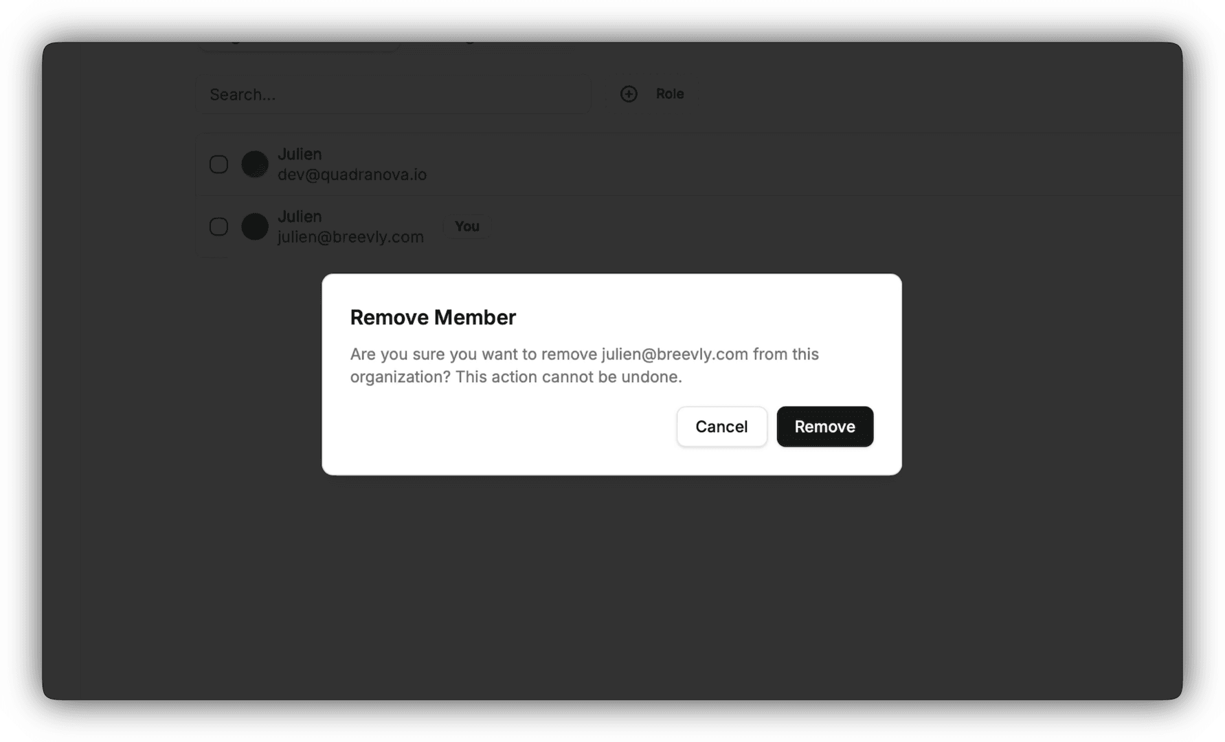 Workspace member role